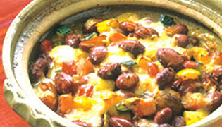 金時豆と野菜のかんたんグラタン