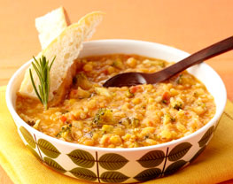 レンズ豆とブロッコリーのスープ
